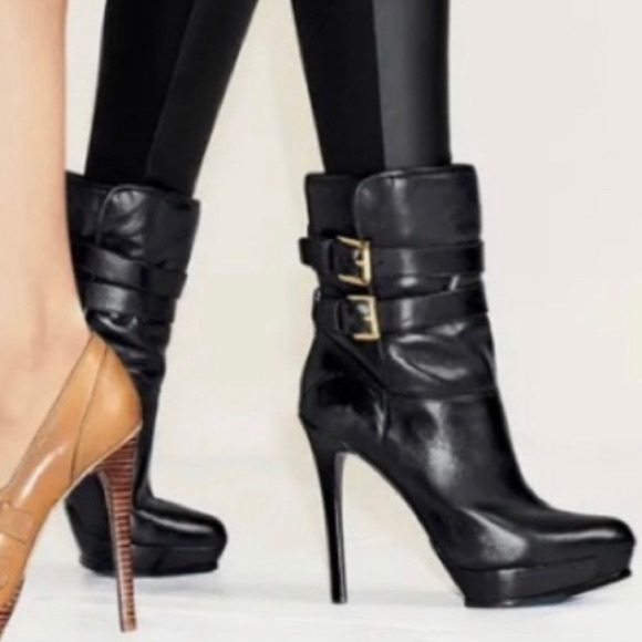 MICHAEL Michael Kors Shoes - Michael Kors Mae Black Boots Fur Lining US5.5 Retail $350 Hardly Used!